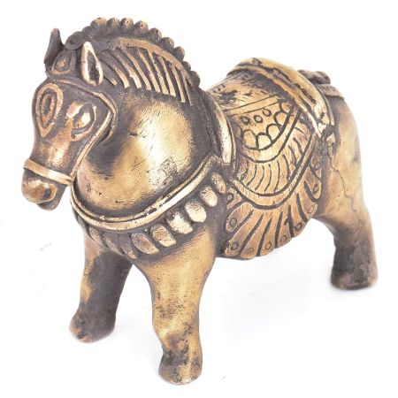 Vintage Traditional Standing Horse Statue