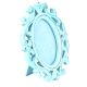 Turquoise Ovel Photo Frames