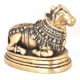 Carved Brass Nandi Statue