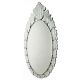 Oval Leafy Design Decorative Mirror