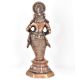 Dancing Brass Lady Dancer Hand Cymbals Manjira Statue