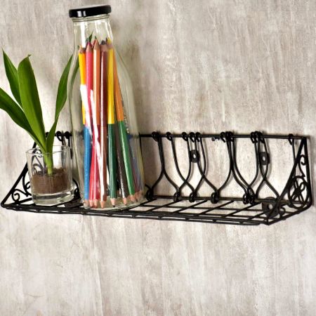 Wrought Iron Wall Shelf