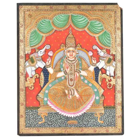 Gajalakshmi Tanjore Painting