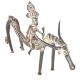 Tribal Brass Animal Rider Figurine