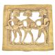 Brass Dhokra Tribal Art Wall Frame Square Shape