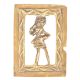 Brass Dhokra Wall Art Hanging Tribal Lady Dancing
