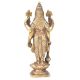 Brass Goddess Laxmi Standing On Lotus