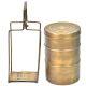 Brass 3 Compartment Lunch Tiffin Box