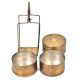 Brass 3 Compartment Lunch Tiffin Box
