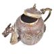 Copper & Brass Tea Pot With Fine Engraving