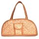 Eco Friendly Semi Circle Shaped  Bamboo Purse With Pocket