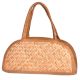 Eco Friendly Semi Circle Shaped  Bamboo Purse With Pocket