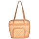 Eco Friendly  Bamboo  Handbag With Pocket And Faux Leather Handle