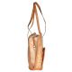 Eco Friendly  Bamboo  Handbag With Pocket And Faux Leather Handle