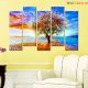 Abstract Color Tree Premium Quality Canvas Wall Hanging