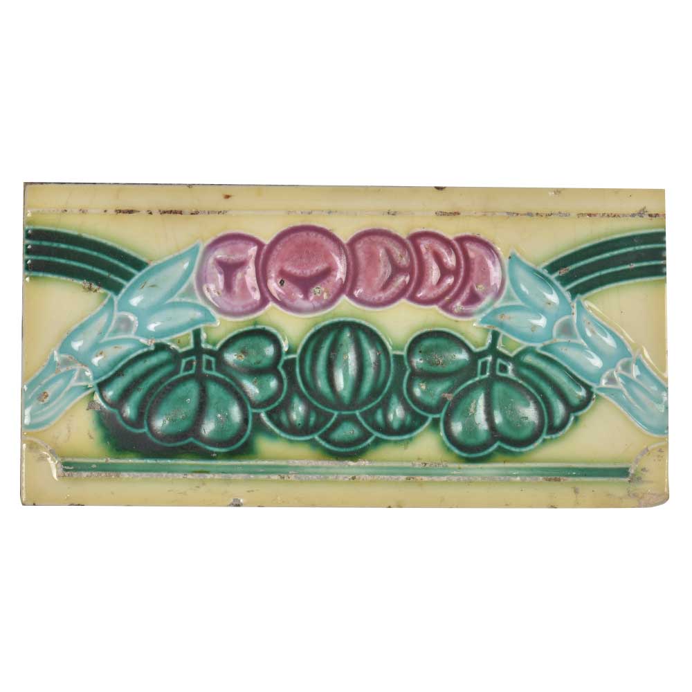 Colorful Floral Pattern Ceramic Vintage Tile