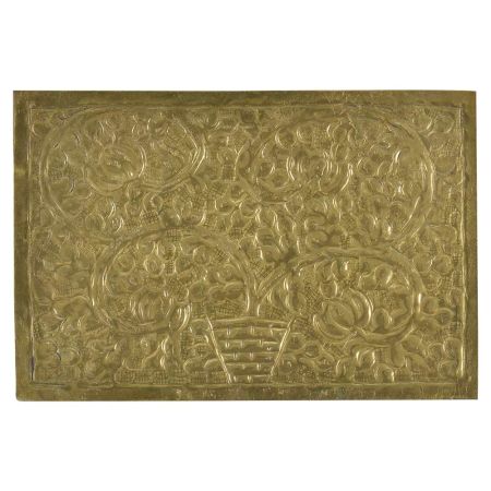 Brass Flower Pot Wall Decor