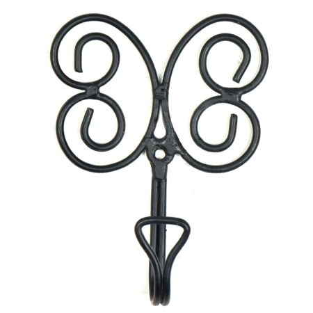 Butterfly Wrought Iron Wall Hook(Set of 2 Pieces)