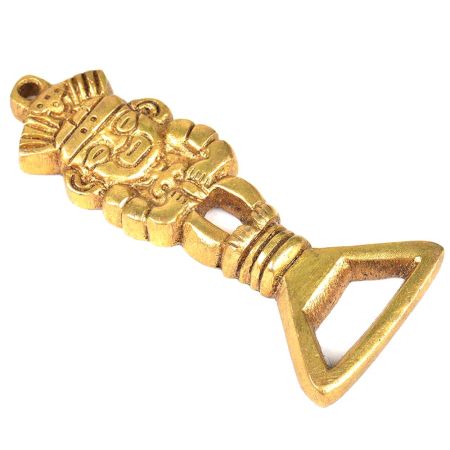 Brass Tribal Man Bottle Opener