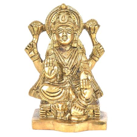 Brass Lakshmi & Owl Figurine