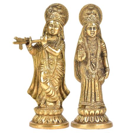 Brass Radha Krishna Set