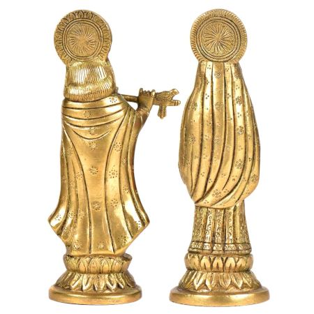 Brass Radha Krishna Set