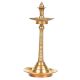 Five Wick Brass Oil Lamp with Stand