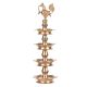 Artistic Peacock Brass Temple Oil Lamp Stand