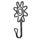 Floral Wrought Iron Wall Hook(Set of 2 Pieces)