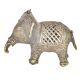 Brass Dhokra Tribal Art Elephant With Patina