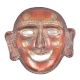 Brass Tribal Mask Wall Hanging