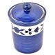 Blue Pottery Storage Lid Jar