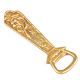 Brass Bottle Opener With Parrot & Flowers Engraved