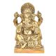Brass 4 Hand Ganesha Sitting On a Raised Platform