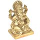 Brass 4 Hand Ganesha Sitting On a Raised Platform