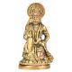 Brass Hanuman Seated On A Raised Platform
