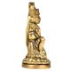 Brass Hanuman Seated On A Raised Platform