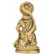 Brass Hanuman Seated On A Raised Platform