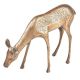 Vintage Brass Grazing DeerÂ Statue