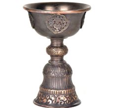 Brass Cup Shaped Incense Burner with Handle Stand