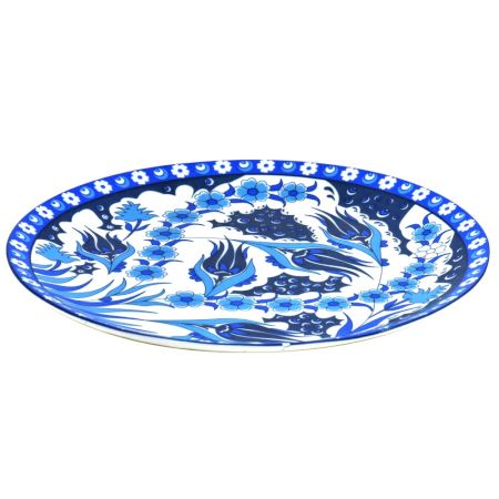 Blue Pottery Decorative Plate