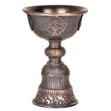 Brass Cup Shaped Incense Burner with Handle Stand