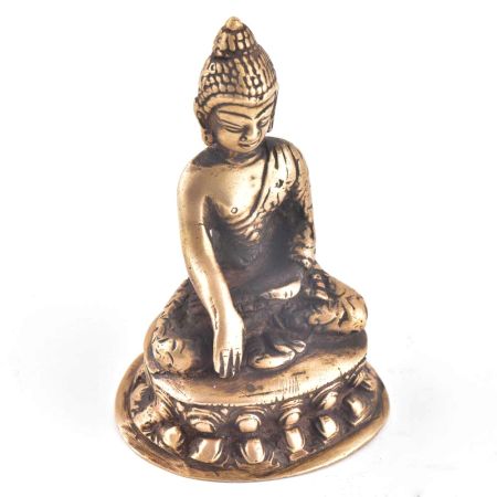 Brass Sitting Meditating Buddha statue