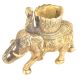 Vintage Brass Elephant Candle Holder 