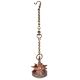Handmade South Indian Bronze Hanging Oil Lamp