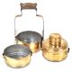 Old 3 Tier Brass Tiffin Food Carrier