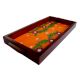 Orange Color Handcrafted Decorative Platter Pattachitra Painting Tray