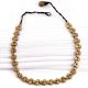 Vintage Brass Beaded Necklace