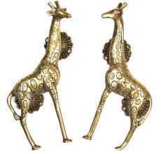 Brass Golden Giraffe Door Handle