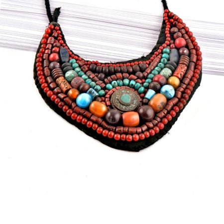 Handmade Collar Beaded Ladakh Necklace